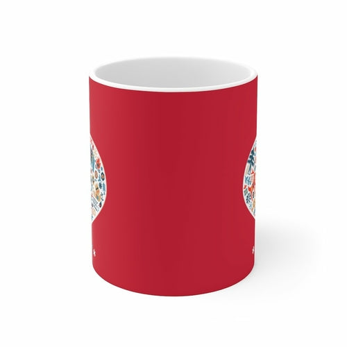 Holiday Ornament with Joy Ceramic